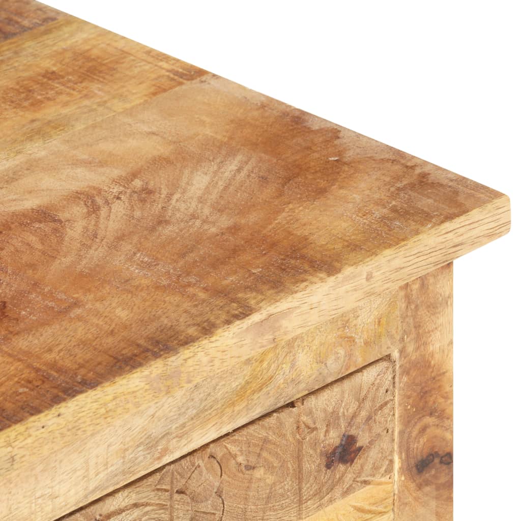 Mesita De Centro Madera De Mango Rugosa 100x55x40 Cm_3