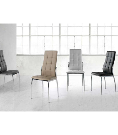 Pack De 4 Sillas Modelo Petra Acabado En Polipiel Blanco, 46 X 54 X 101/48 Cm (largo X Anc_2