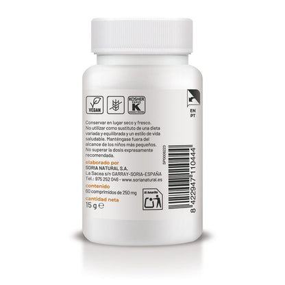 Cobre de libertação sustentada, Soria Natural, 60 comprimidos