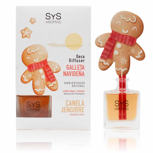 Ambientador Difusor Galleta Navidad Canela y Jengibre 90 ml SYS Aromas | Mikado Aromático | Fragancia Navideña_0
