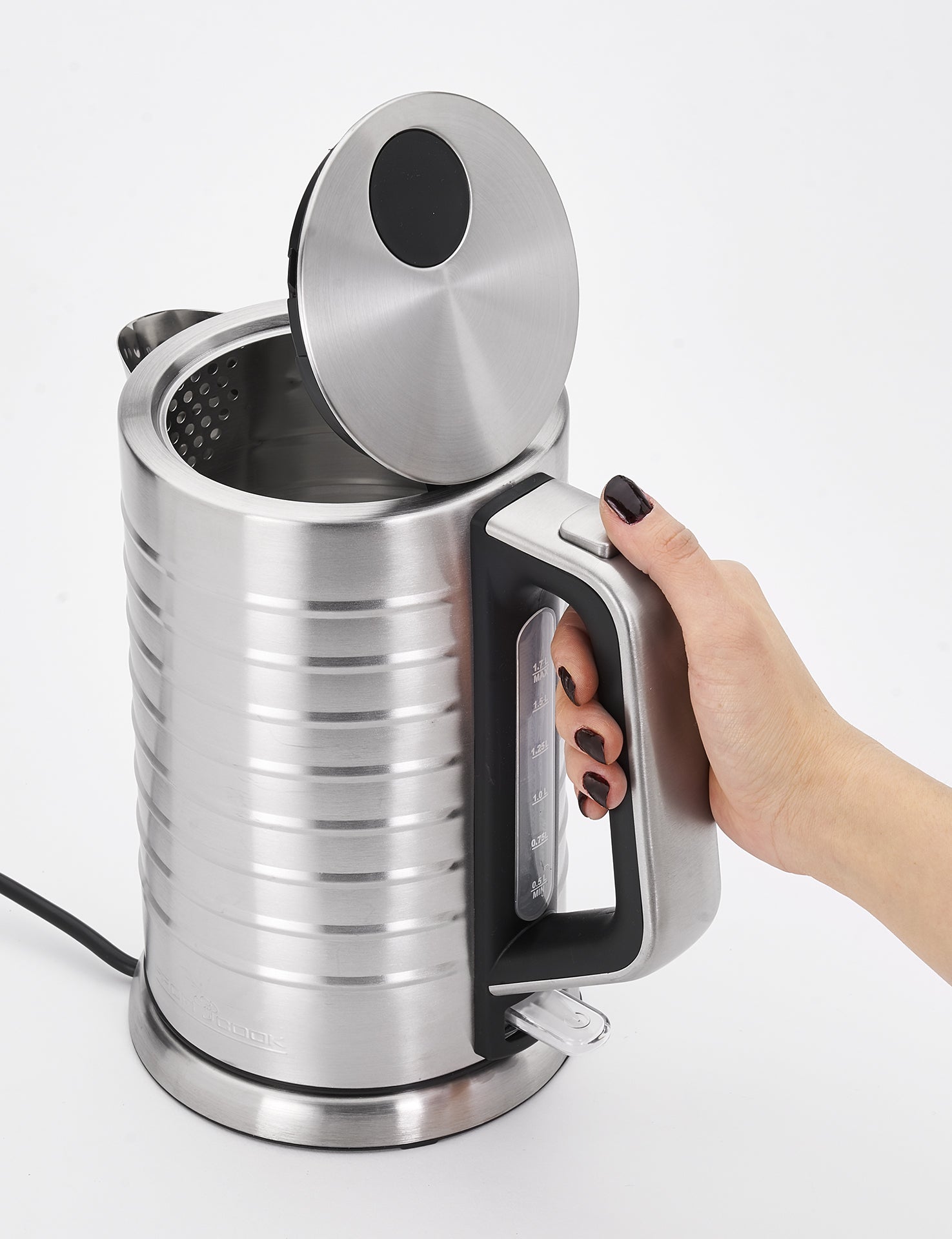 Hervidor Agua Eléctrico, 1,7 L, Sin Bpa, Acero Inoxidable, Resistencia Oculta, Inalámbrico Proficook Wks1119, 2200w_1