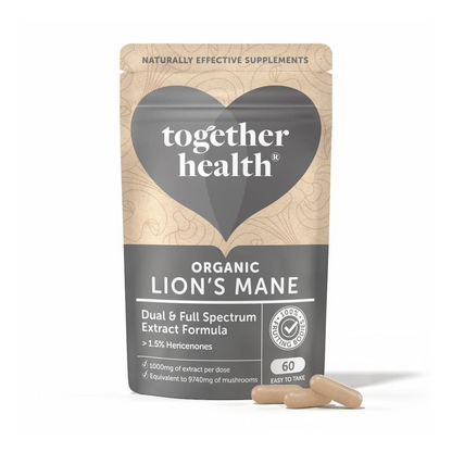 Together Health Cogumelo Juba de Leão Biológico 60 Cápsulas