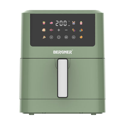 Freidora De Aire 6l 1500w Bergner Midnight Con Grill, 10 Programas Y Control De Temp_2