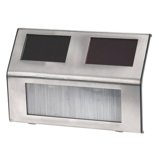 Well Home - Set De 4 Luces Solares En Acero Inoxidable Con 2 Leds_0