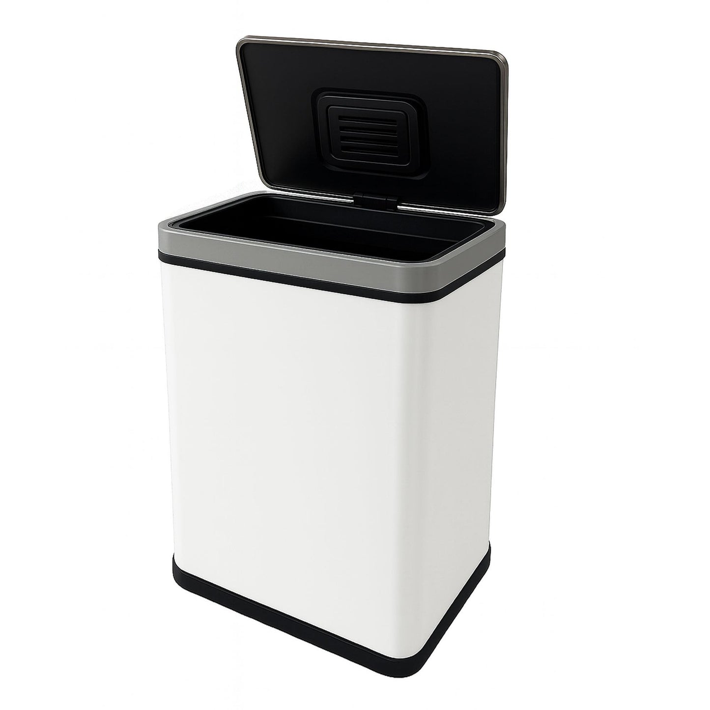 Cubo Basura 70l Blanco Acero Con Sensor Y Filtro Antiolor Wellhome_0