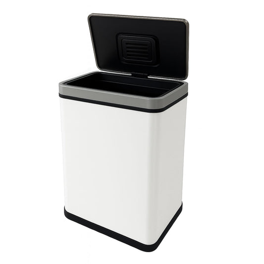 Cubo Basura 70l Blanco Acero Con Sensor Y Filtro Antiolor Wellhome_0