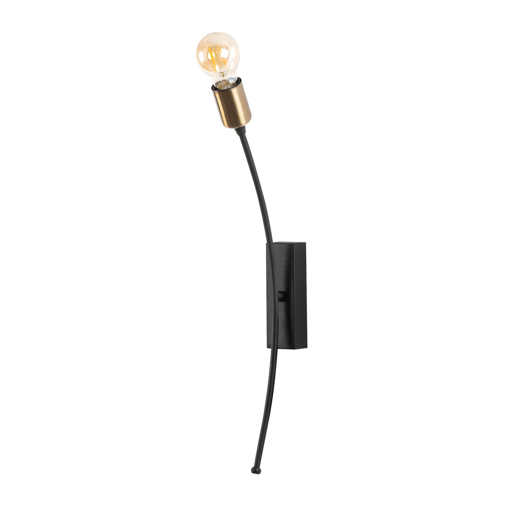 Aplique De Pared, Hierro , Negro vintage, 6x25x56, Casquillo E 27 Max 40 W_0