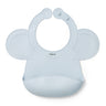 Babetes de silicone com bolso de fecho ajustável Azul