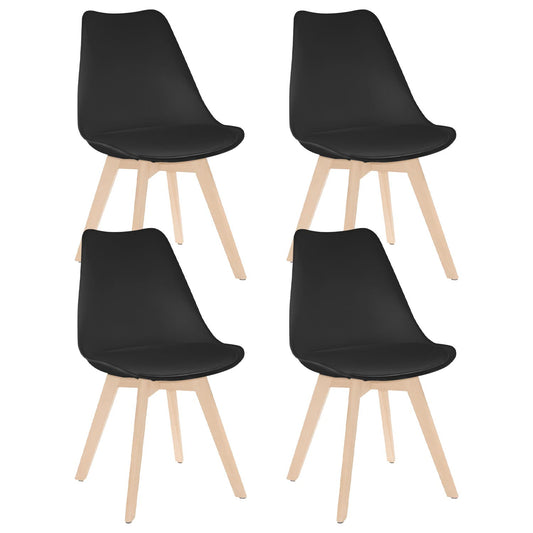 Pack 4 Sillas De Comedor Estilo Nórdico Daria 83x55x48cm Thinia Home_0
