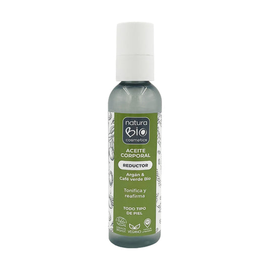 Óleo Corporal Orgânico de Argão e Café Verde NaturaBIO Cosmetics Redutor, Modelador e Tonificante 200 ml