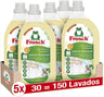 Embalagem de 5 detergentes naturais para sabão, Frosch, 1500 ml