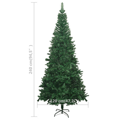 Vidaxl Árbol De Navidad Artificial Con Leds Verde 240 Cm 910 Ramas_2