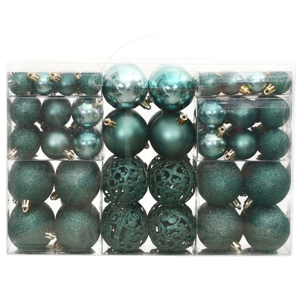 Vidaxl Bolas De Navidad 100 Unidades Verde 3 / 4 / 6 Cm_1