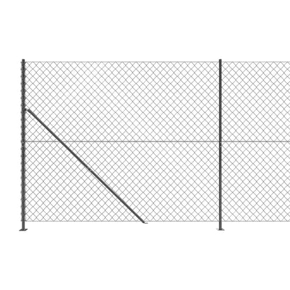 Cerca De Alambre Con Brida Gris Antracita 2x25 M / Vetonek_4