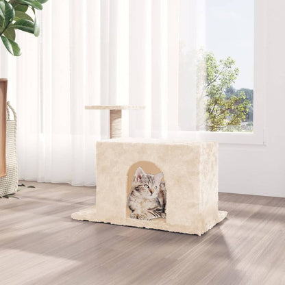 Vidaxl Rascador Para Gatos Con Postes De Sisal Color Crema 51 Cm_1