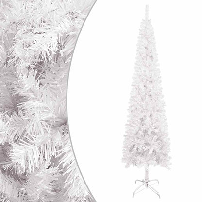 Vidaxl Árbol De Navidad Delgado Blanco 150 Cm_0