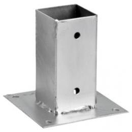 Suporte de ancoragem quadrado em metal para postes e pérgulas Woodfix Nortene 7 x 7 cm