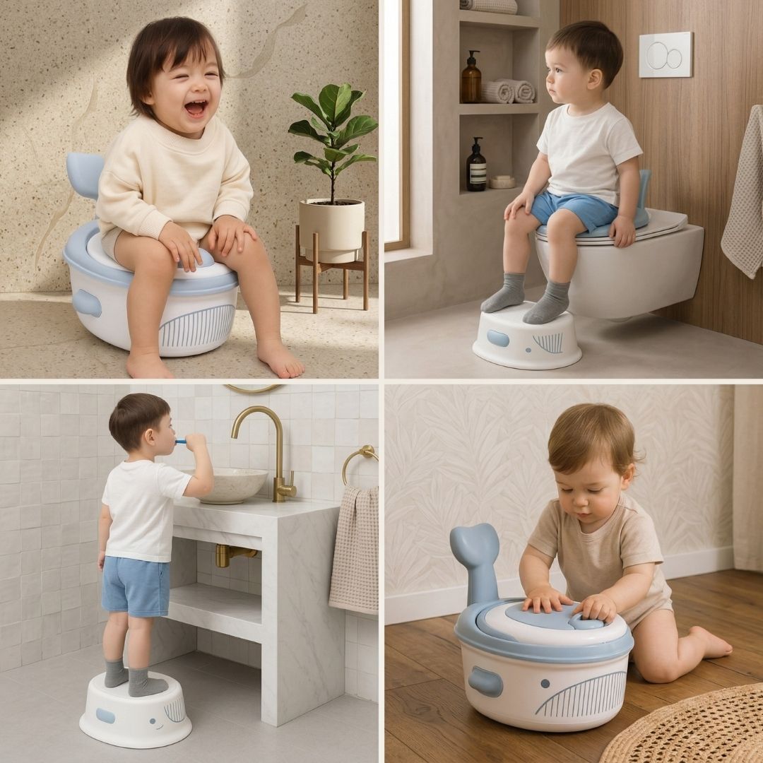Bathby | Orinal Infantil 3 En 1 Para Bebé | Tapa Extraíble, Asiento Acolchado Y Antisalpicaduras_4