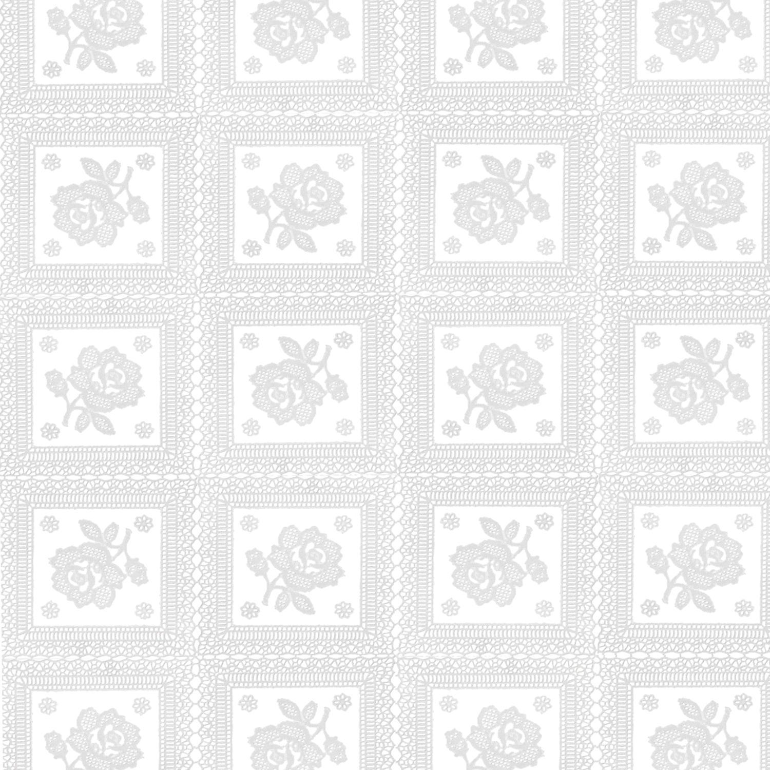 Mantel Hule Rectangular Bordados Transparente Impermeable Antimanchas Pvc 140x250 Cm.  Recortable Uso Interior Y Exterior_3