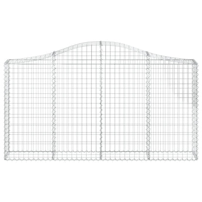 Cestas De Gaviones 9 Uds Forma De Arco Hierro 200x30x100/120 Cm_3
