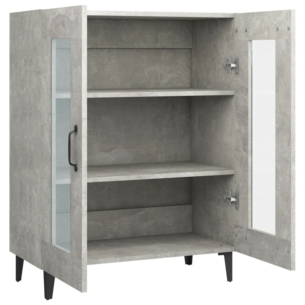 Aparador De Madera De Ingeniería Gris Hormigón 69,5x34x90 Cm / Vetonek_3