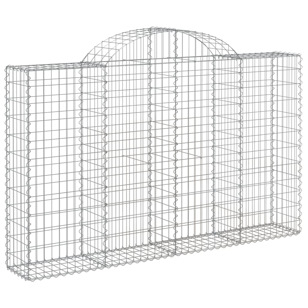 Cestas Gaviones 18 Uds Forma De Arco Hierro 200x30x120/140 Cm_2
