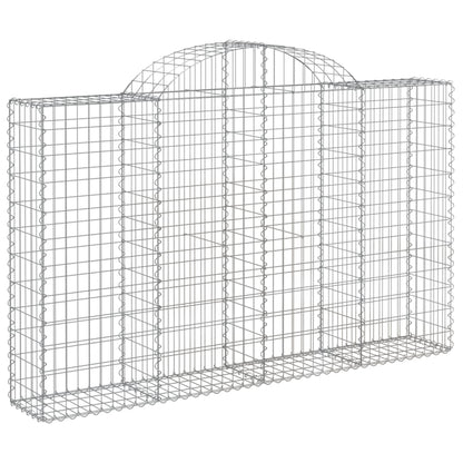 Cestas Gaviones 18 Uds Forma De Arco Hierro 200x30x120/140 Cm_2