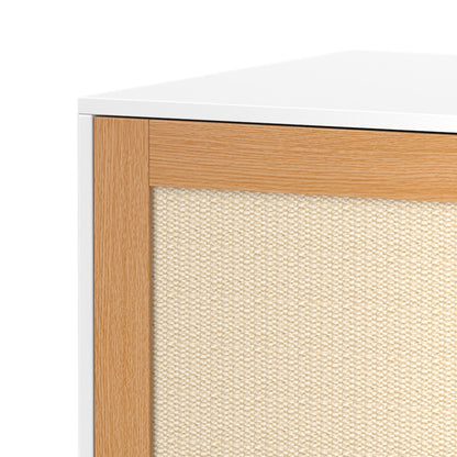 Pawhut Mueble Arenero Para Gatos Con Puerta Con Almohadilla Para Rascar Blanco_4