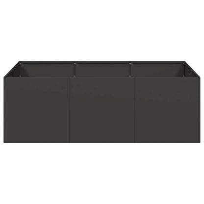 Jardinera De Acero Laminado En Frío Negro 120x80x40 Cm_3