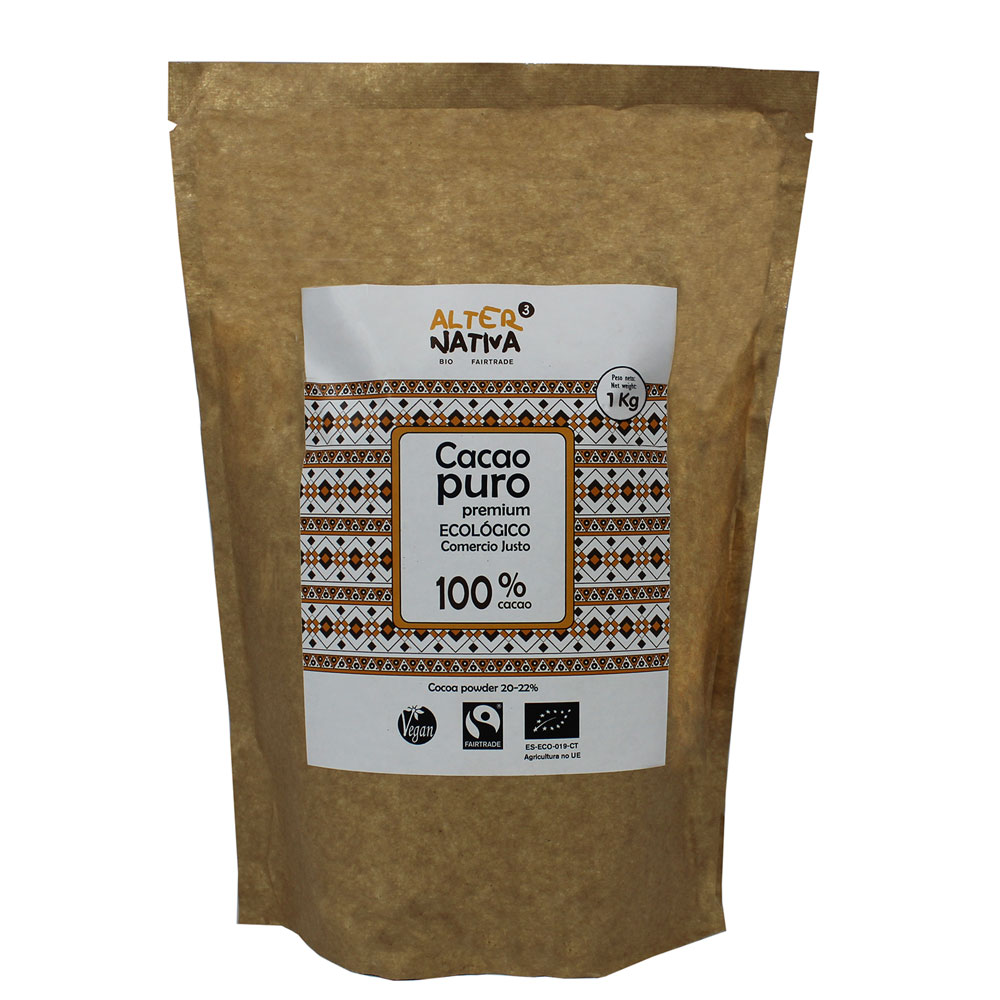 Alternativa de cacau puro puro biológico 1 kg