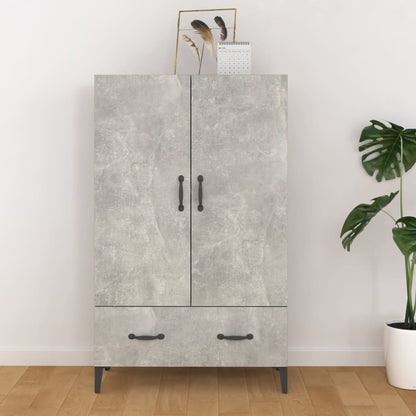Aparador De Madera Contrachapada Gris Hormigón 70x31x115 Cm / Vetonek_1