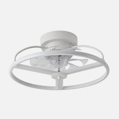 Ventilador 60w Dc Bora Blanco 8 Aspas Transp. 18x50x50cm 6vel. 3 Colores C/remoto, Memoria, Timer, Reg.intensidad 5100lm_1