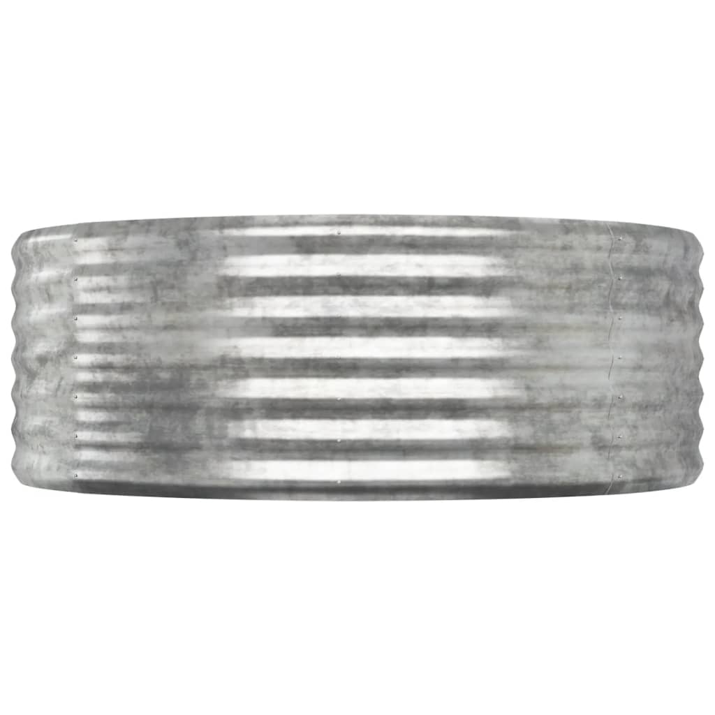Jardinera Arriate Acero Galvanizado Plata 249x100x36 Cm_3
