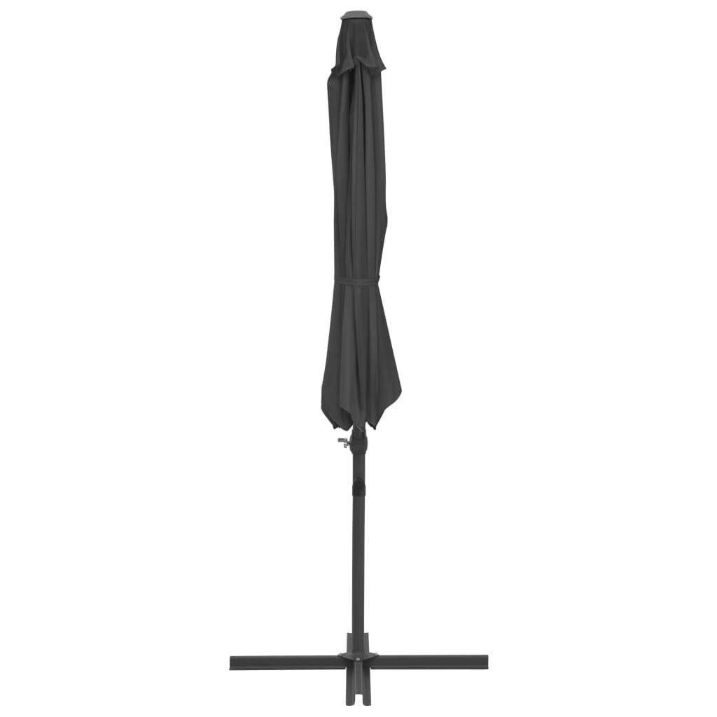 Vidaxl Sombrilla De Jardín Con Base Portátil Gris Antracita_4