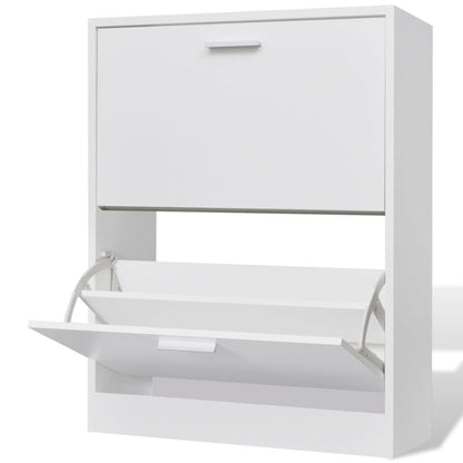 Mueble Zapatero Blanco Con 2 Compartimentos / Vetonek_4