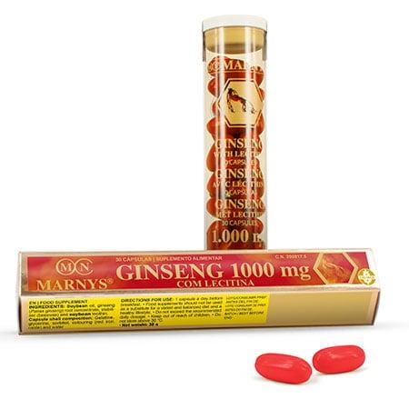 Ginseng com lecitina, Marnys 1000 mg