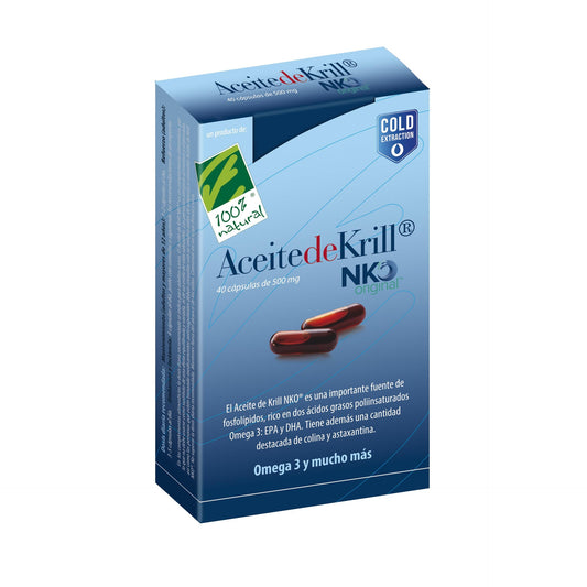 Nko Óleo de Krill 100%Natura 40 Cápsulas