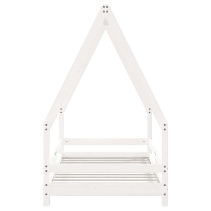 Vidaxl Estructura De Cama Para Niños Madera De Pino Blanco 80x160 Cm_0