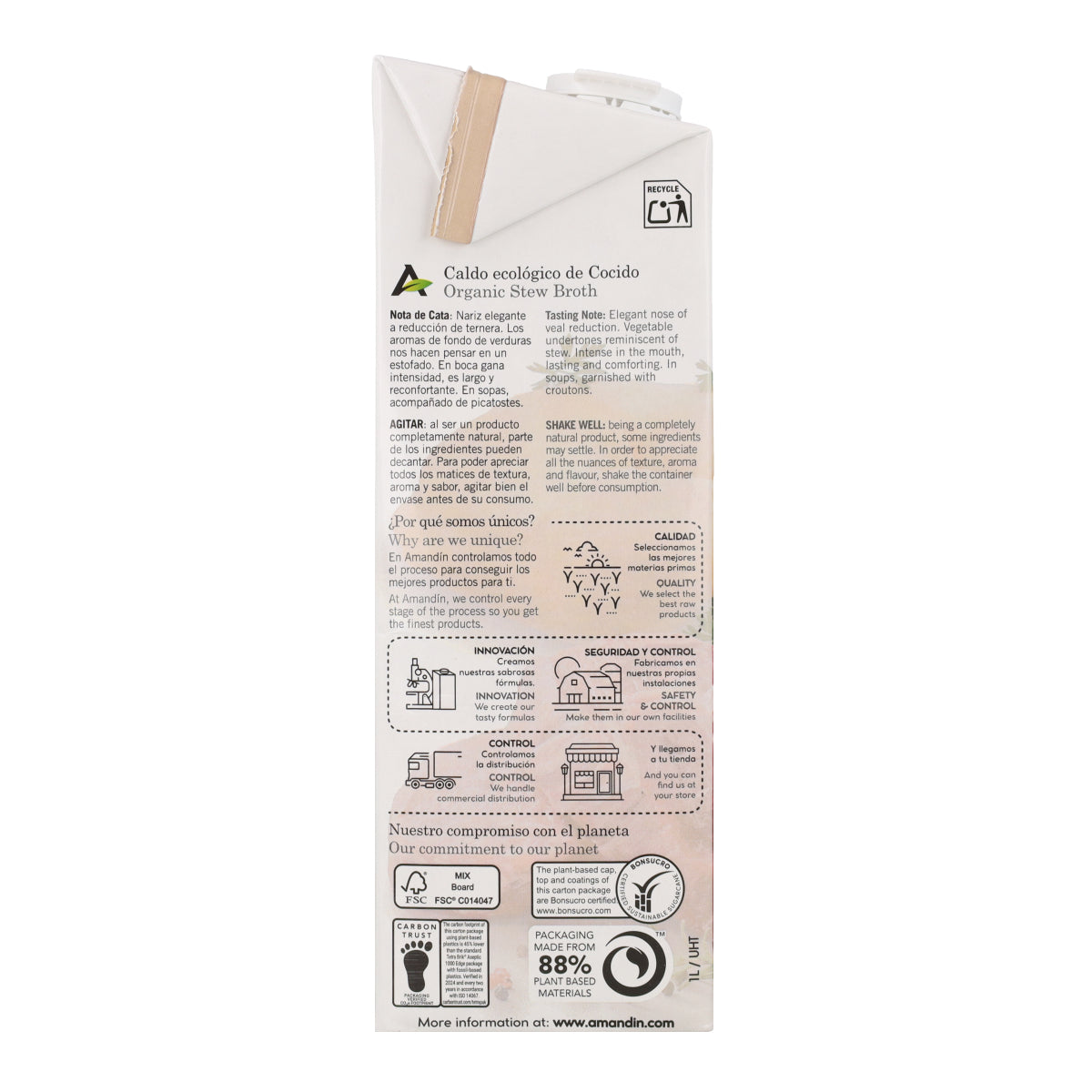 Caldo de Cocido Bio Amandin 1L