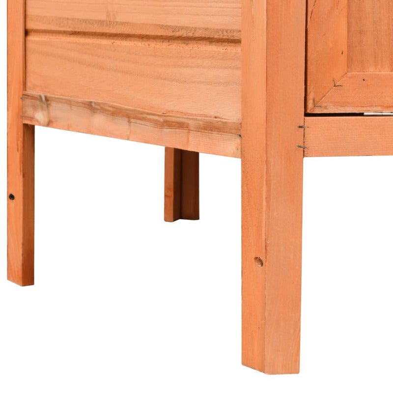 Vidaxl Gallinero Madera Maciza Pino Y Abeto 126x117x125 Cm_5