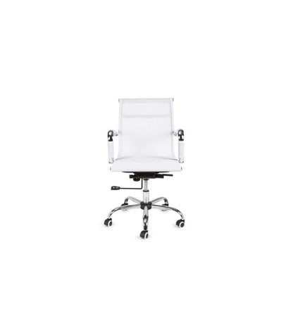 Silla De Oficina Niza Con Malla, Altura Regulable Acabado En Blanco. 54 Cm(ancho ) 89-94.5 Cm(altura) 62 Cm(fondo)_5