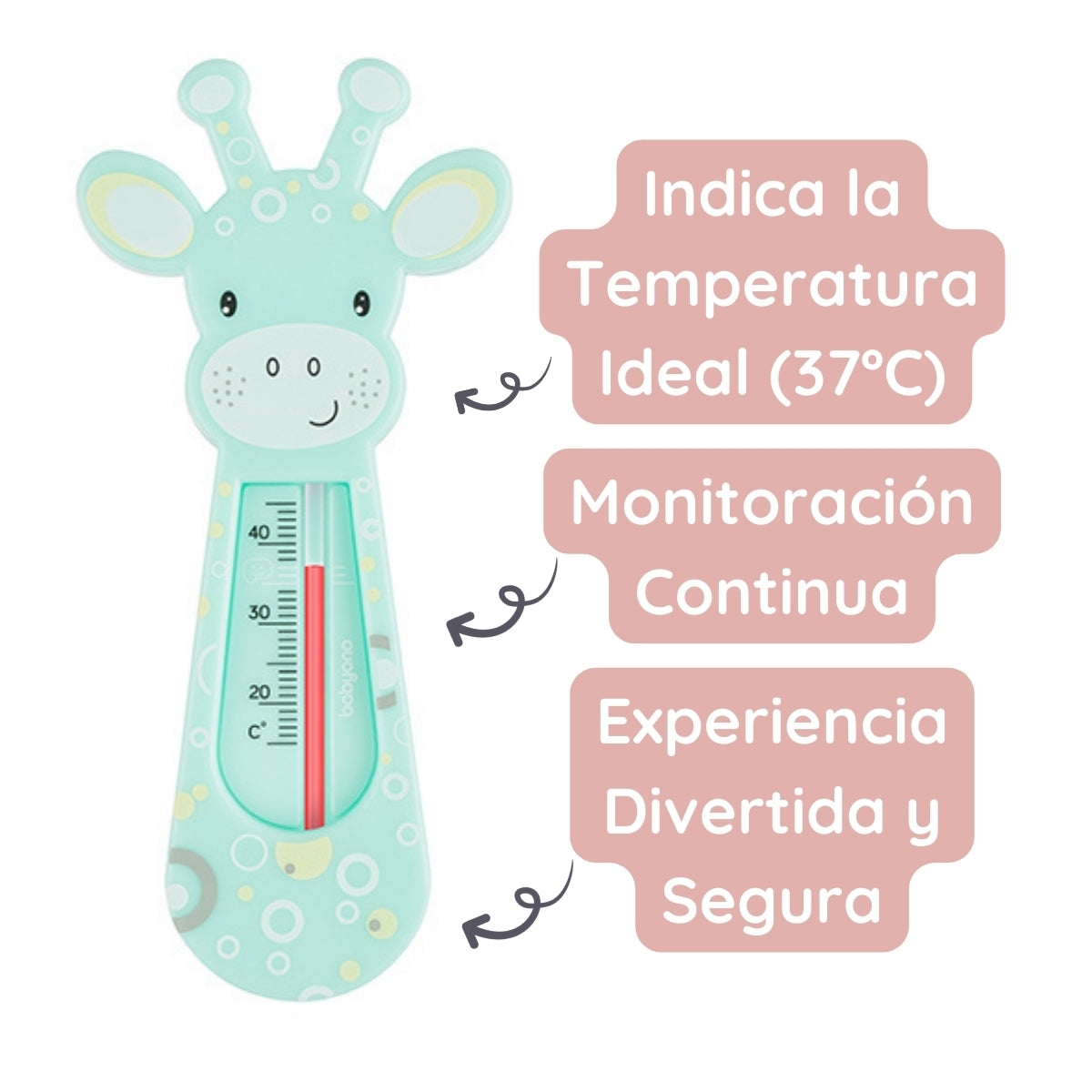 Babyono Termometro Del Agua Para Bebés Girafa_3