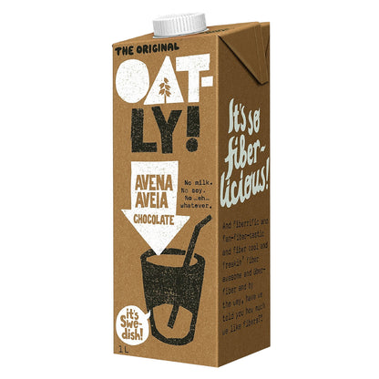 Embalagem de 6 x Bebida de Aveia com Chocolate, Aveia, 1 L