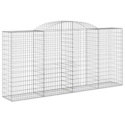 Cestas De Gaviones 2 Uds Forma De Arco Hierro 300x50x140/160 Cm_2