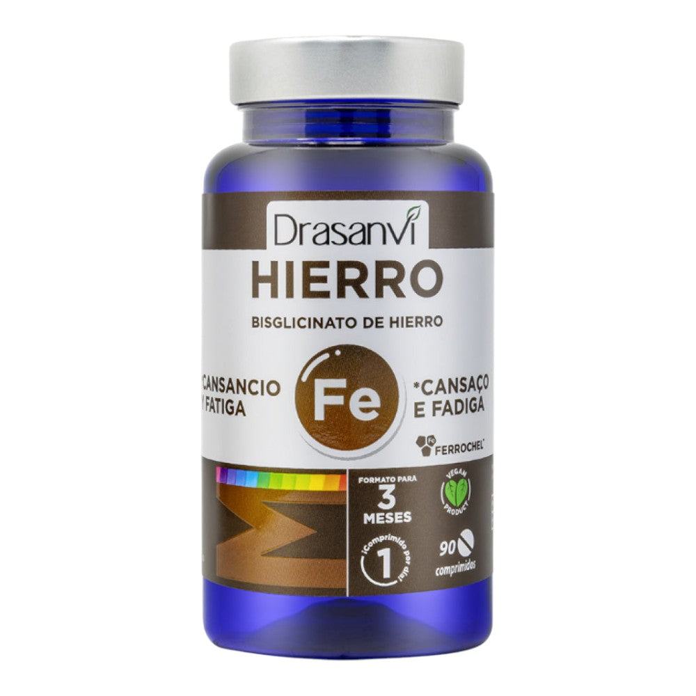 Mineral Bisglicinato Ferro Ferrochel Drasanvi 90 Comp