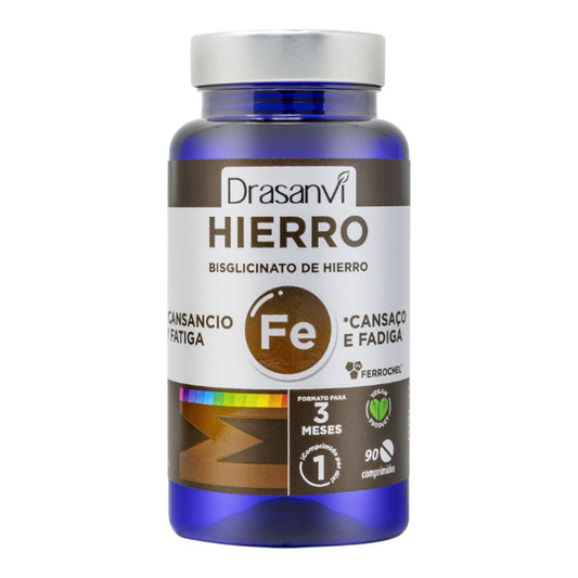 Mineral Bisglicinato Ferro Ferrochel Drasanvi 90 Comp