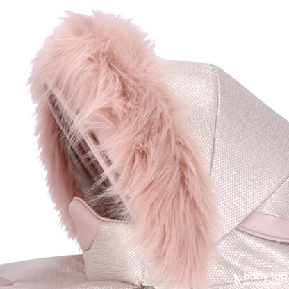 Pelo Decorativo Para Carro De Muñecas Rosa_1