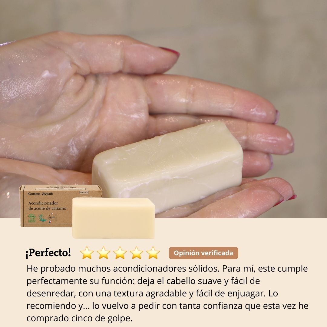 Acondicionador Sólido Con Aceite De Cáñamo - Neutral Sin Perfume_3
