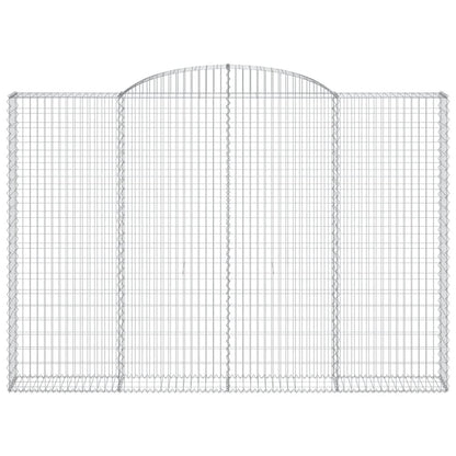 Cestas De Gaviones 5 Uds Forma De Arco Hierro 300x30x200/220 Cm_3