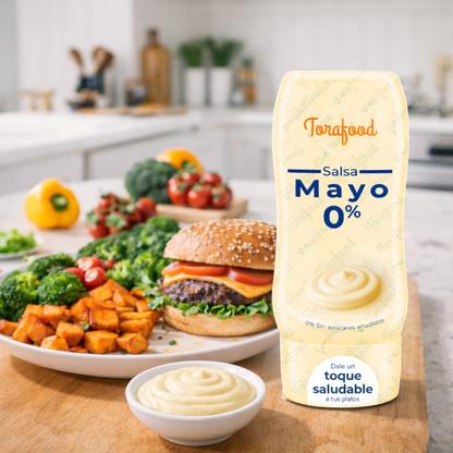 Salsa Zero Mayo 0 % Azucares Añadidos 330ml Torafood_3